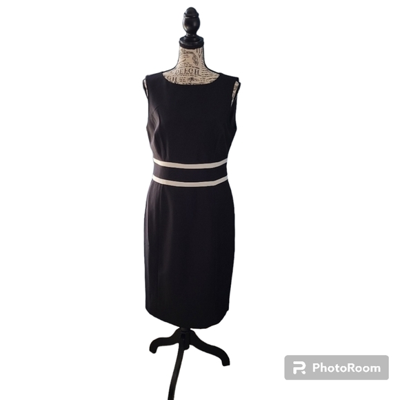 NWT! EVAN Picone Black Lable Black Sheath Dress Size 6 - Picture 1 of 4